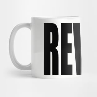 Revolt (Black Block Text) Mug